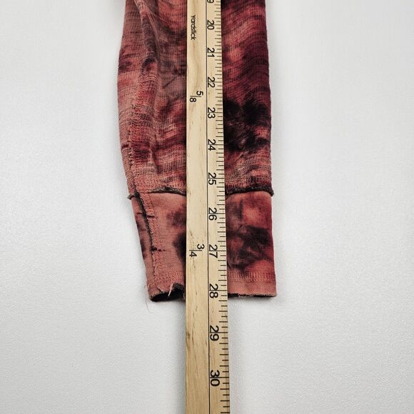 Affliction Live Fast Hoodie Women's M Rhinestone Cut-Out Red/Pink Pullover Y2K - Picture 10 of 10